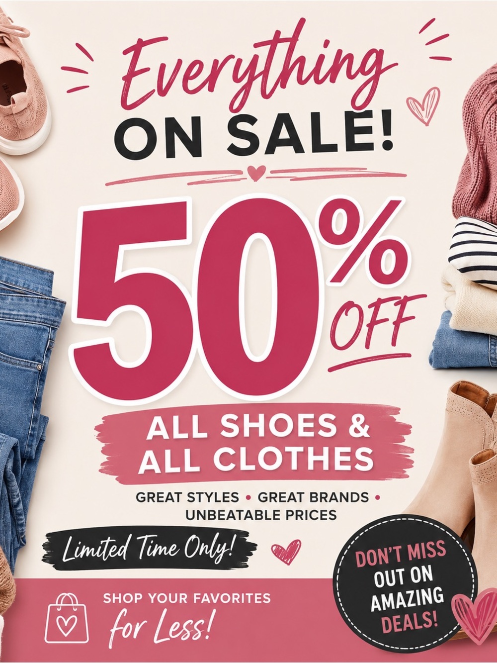 Women's Pink Casual Sneakers -